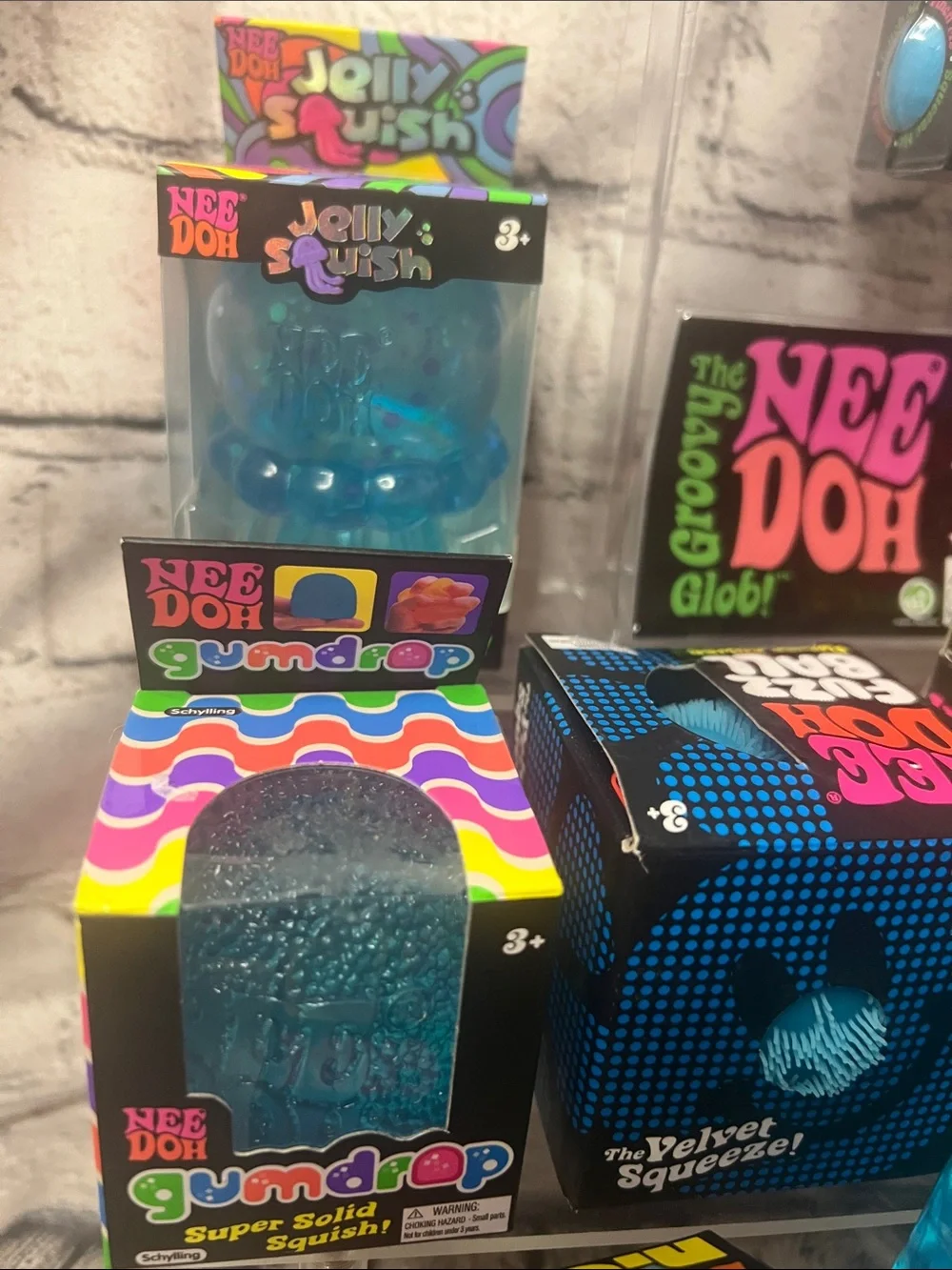 BNIB and Sealed! HUGE 10 piece NeeDoh Blue Bundle!!
